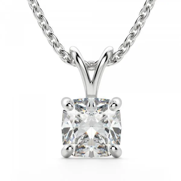 Necklaces Cushion Solitaire Natural Earth Mined Diamond Pendant Necklace 275 Carats White Gold 14K GB Necklaces Cushion Solitaire Natural Earth Mined Diamond Pendant Necklace 275 Carats White Gold 14K GB