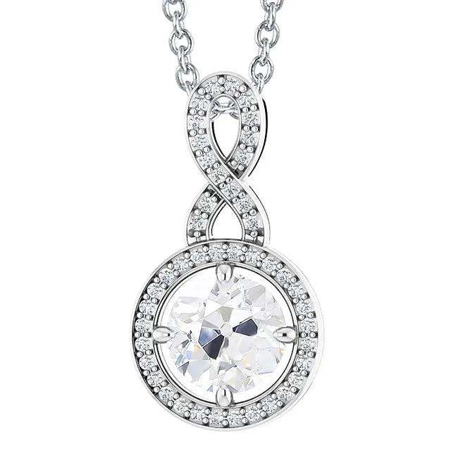 Necklaces HarryChadEntcom Gold 14K Natural Earth Mined Diamond Pendant Round Cut Old Miner 4 Carats Prong Set Necklaces HarryChadEntcom Gold 14K Natural Earth Mined Diamond Pendant Round Cut Old Miner 4 Carats Prong Set