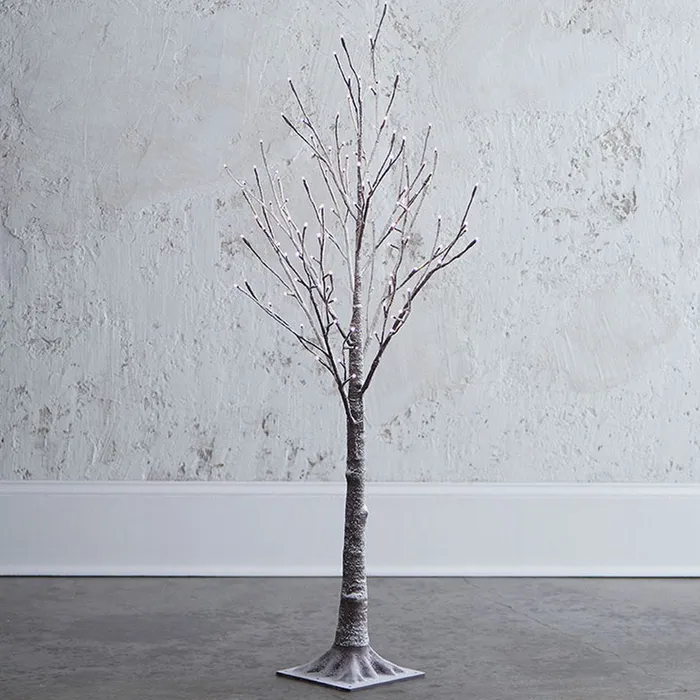 Necklaces Raz Imports Raz Imports Lights 45 Lighted Snowy Tree