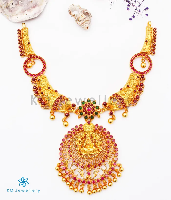 Necklaces Silversmith The Harshini Silver Lakshmi Necklace