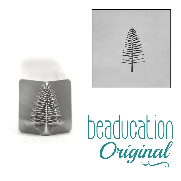 Necklaces SY Evergreen Tree Metal Design Stamp 8mm Beaducation Exact Series by Stamp Yours Necklaces SY Evergreen Tree Metal Design Stamp 8mm Beaducation Exact Series by Stamp Yours