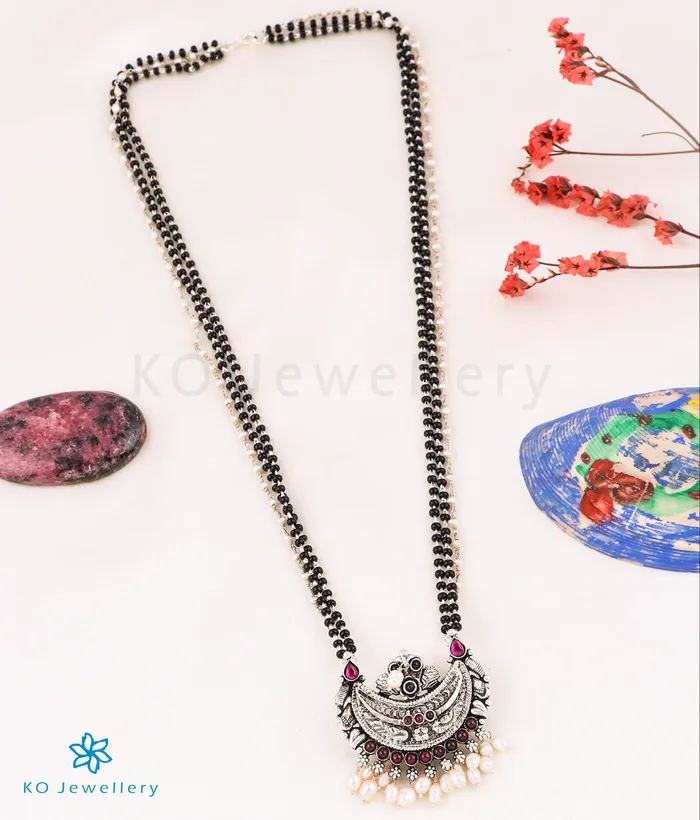 Necklaces The Mithila Kokkethathi Silver Mangalsutra Necklace Silversmith