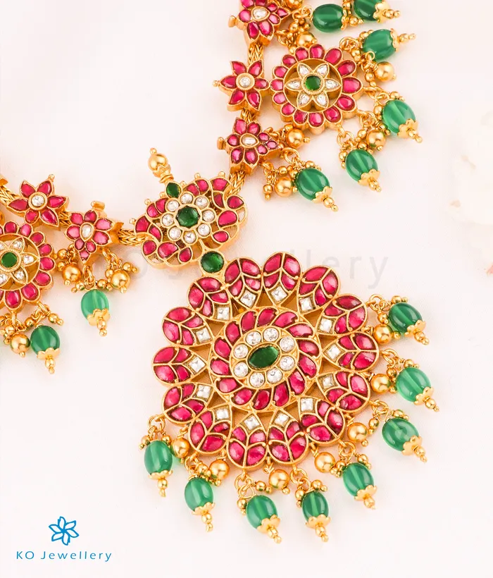 Necklaces The Roya Silver KundanJadau Necklace Kundan