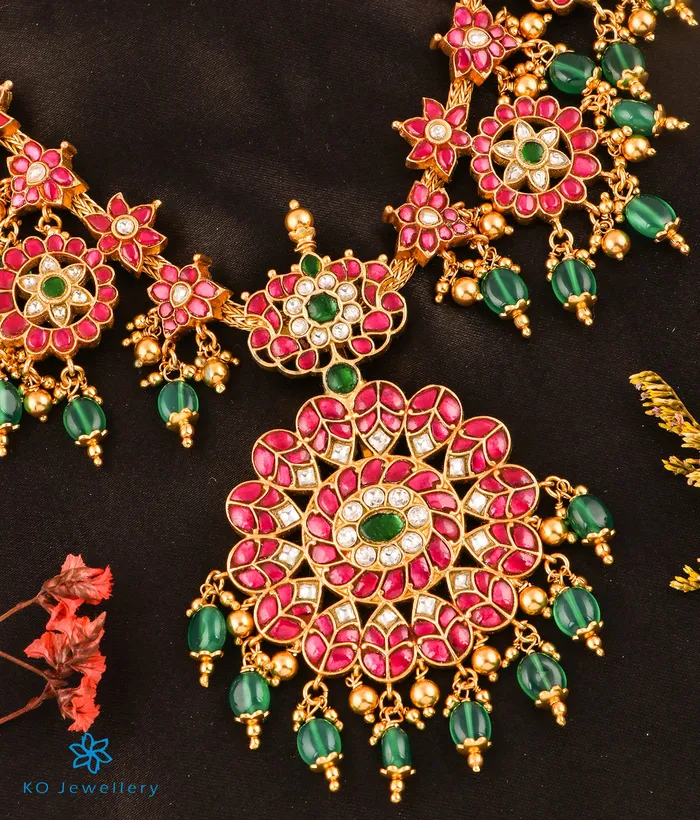 Necklaces The Roya Silver KundanJadau Necklace Kundan