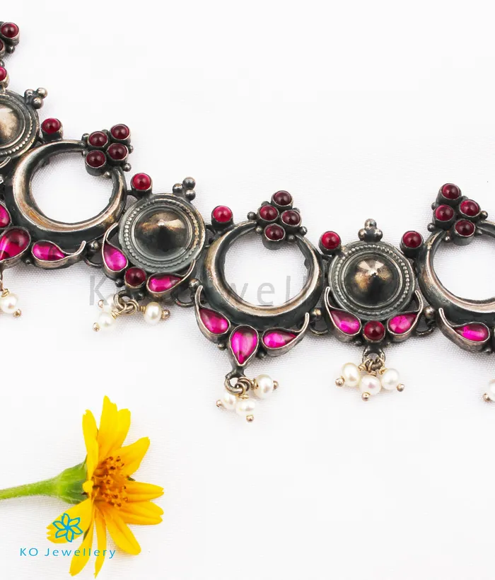 pallavi Necklaces The Sarva Silver Kemp Necklace Oxidised