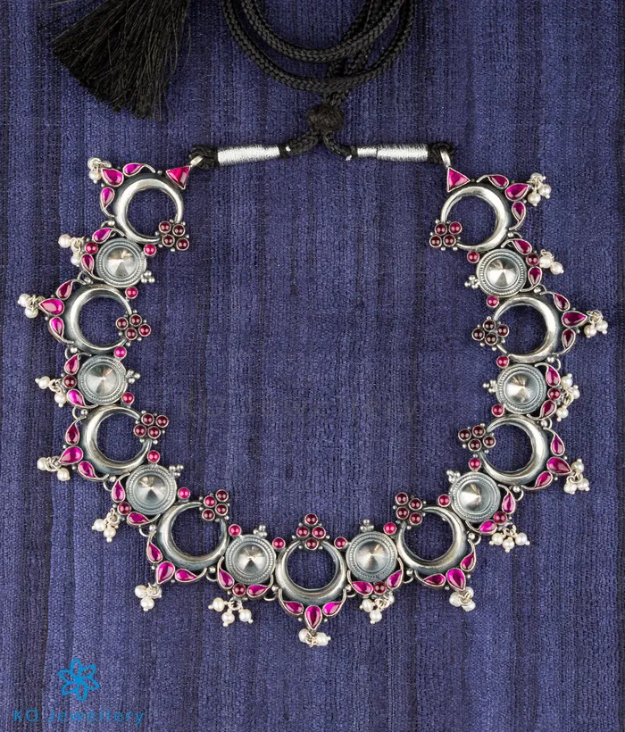 pallavi Necklaces The Sarva Silver Kemp Necklace Oxidised