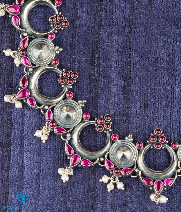pallavi Necklaces The Sarva Silver Kemp Necklace Oxidised