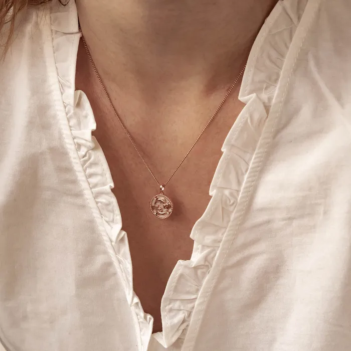 Pisces Zodiac Pendant Necklace Hey Happiness Necklaces