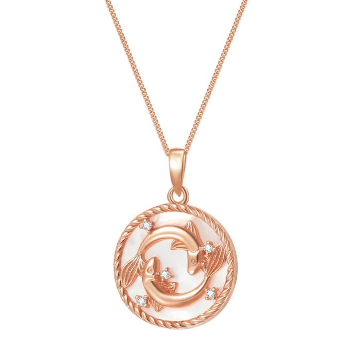 Pisces Zodiac Pendant Necklace Hey Happiness Necklaces