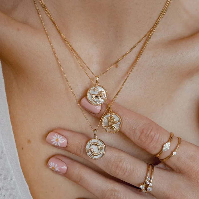 Pisces Zodiac Pendant Necklace Hey Happiness Necklaces