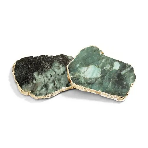 PreStyled Sets Anna New York Anna New York Kivita Coasters Pure Emerald Gold Set of 2 Gold 45 inches PreStyled Sets Anna New York Anna New York Kivita Coasters Pure Emerald Gold Set of 2 Gold 45 inches