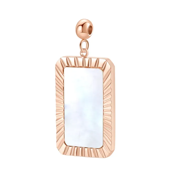 PreStyled Sets Hey Happiness Shining Rectangle Pendant Gold