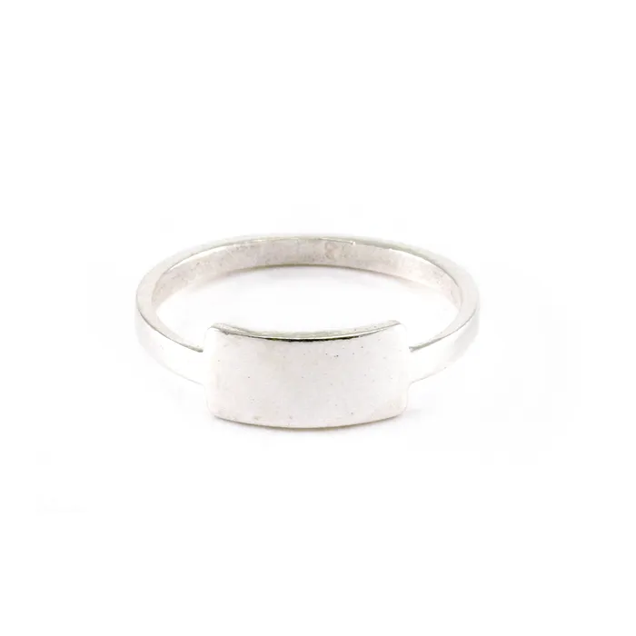 PSV Sterling Silver Tab Ring Stamping Blank SIZE 7 Rings