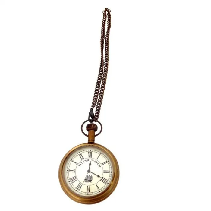 Regency International Watches Regency International 9 BrassGlass Pocket Watch WChain Regency International Watches Regency International 9 BrassGlass Pocket Watch WChain