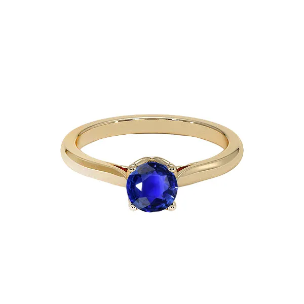 Rings 3 Carats Round Solitaire Ring Sri Lankan Sapphire Yellow Gold 14K HarryChadEntcom Rings 3 Carats Round Solitaire Ring Sri Lankan Sapphire Yellow Gold 14K HarryChadEntcom