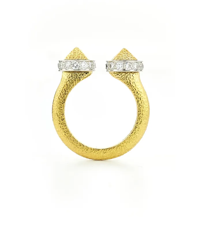 Rings David Webb Bastille Ring Diamonds