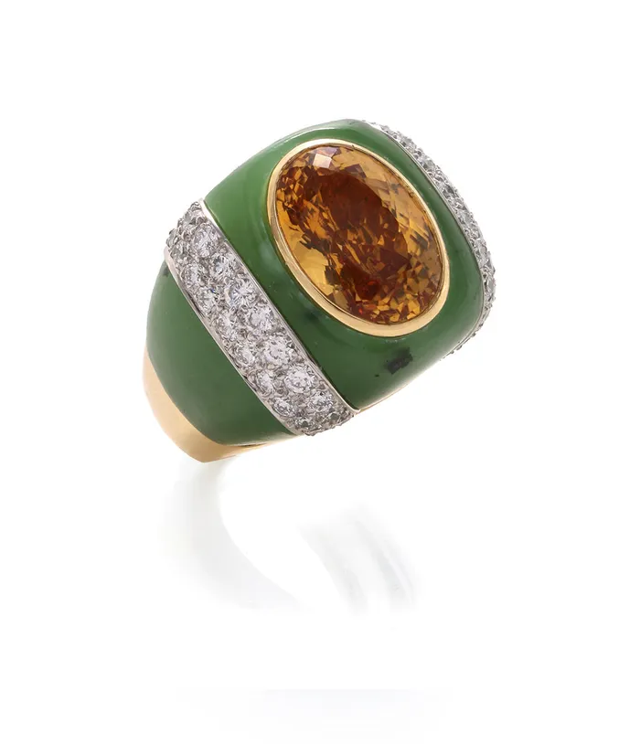 Rings David Webb Double Stripe Ring