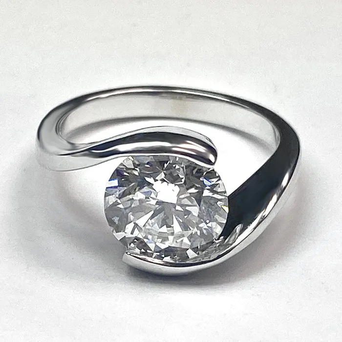 Rings Earth Mined Diamond Solitaire Ring For Women HarryChadEntcom