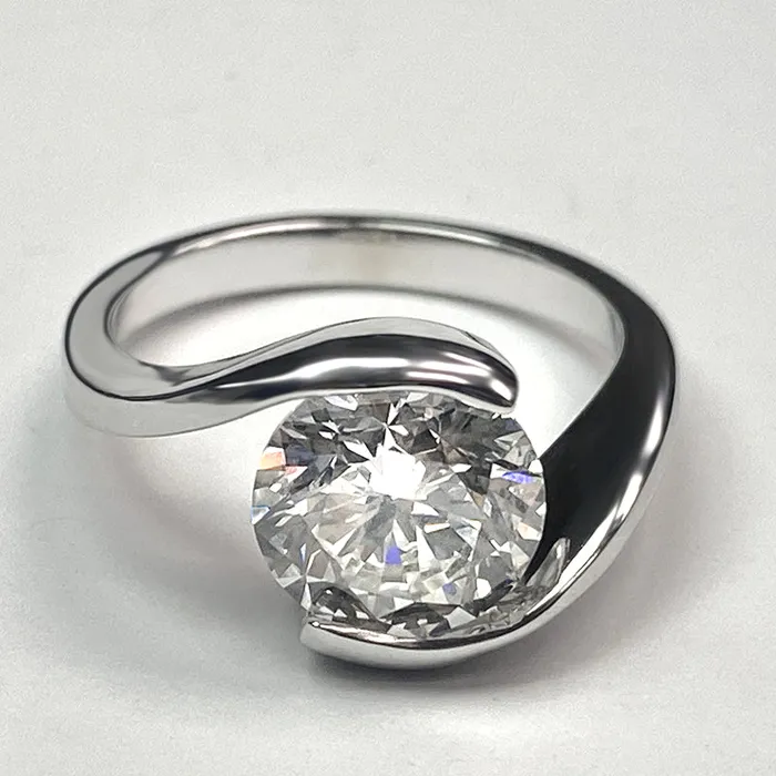 Rings Earth Mined Diamond Solitaire Ring For Women HarryChadEntcom