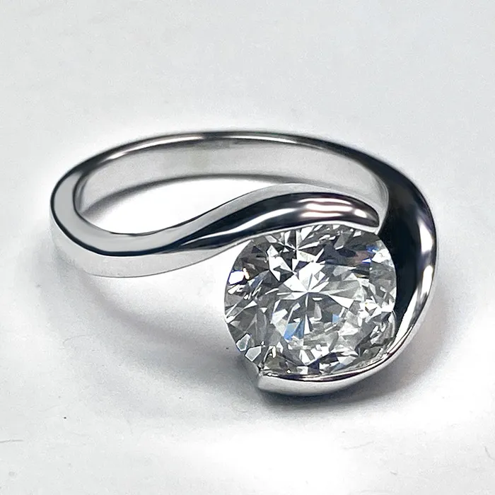 Rings Earth Mined Diamond Solitaire Ring For Women HarryChadEntcom