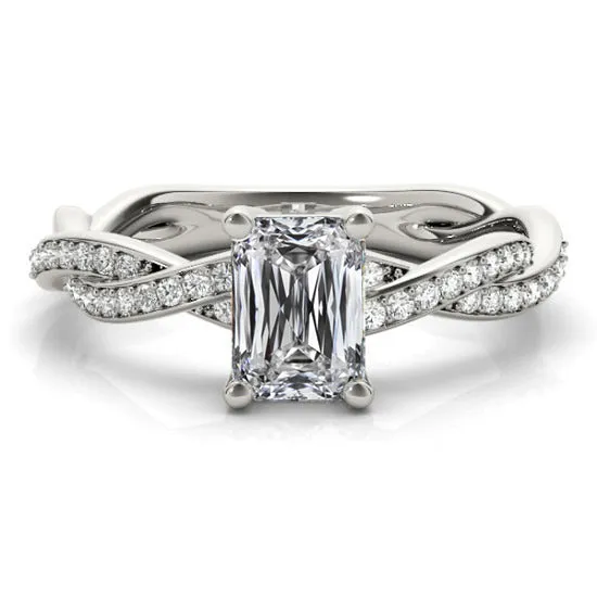 Rings Emerald Natural Earth Mined Diamond Engagement Ring Prong Twisted Shank 4 Carats HarryChadEntcom Rings Emerald Natural Earth Mined Diamond Engagement Ring Prong Twisted Shank 4 Carats HarryChadEntcom