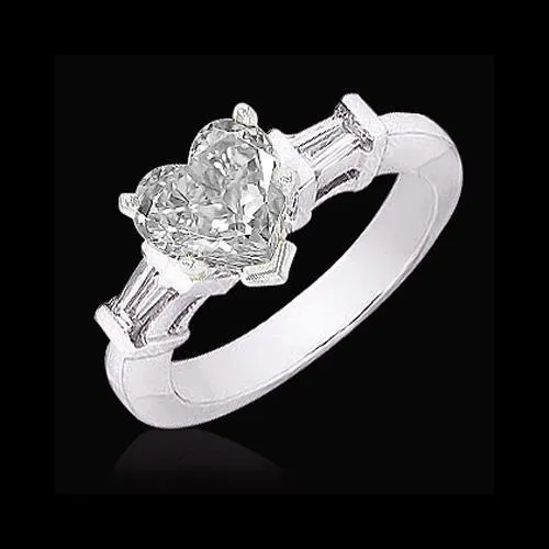 Rings GB 251 Carat Heart Cut Natural Earth Mined Diamond Ring Three Stone Jewelry Rings GB 251 Carat Heart Cut Natural Earth Mined Diamond Ring Three Stone Jewelry