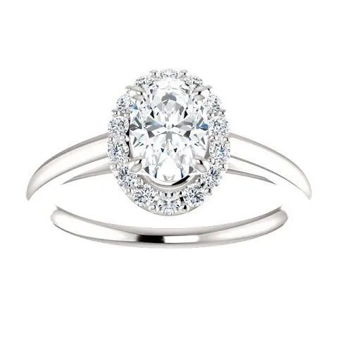 Rings GB 2 Carats Oval Cut Natural Earth Mined Diamond Engagement Ring 14K White Gold Rings GB 2 Carats Oval Cut Natural Earth Mined Diamond Engagement Ring 14K White Gold