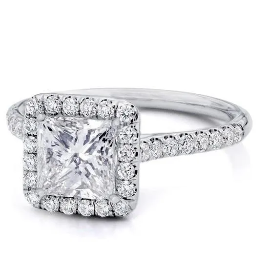 Rings GB 385 Carats Natural Earth Mined Diamond Anniversary Halo Ring White Gold Rings GB 385 Carats Natural Earth Mined Diamond Anniversary Halo Ring White Gold