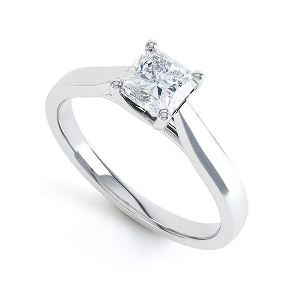 Rings GB Radiant Cut Solitaire 110 Carat Natural Earth Mined Diamond Wedding Ring White Gold 14K Rings GB Radiant Cut Solitaire 110 Carat Natural Earth Mined Diamond Wedding Ring White Gold 14K