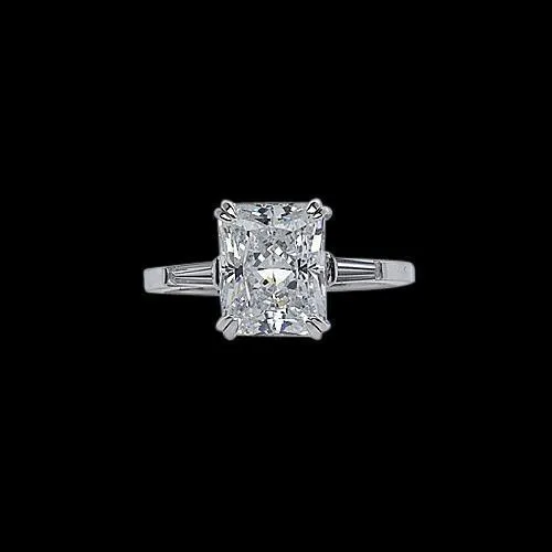 Rings GB Three Stone Lab Grown Diamond Royal Engagement Ring 8 Carats New Rings GB Three Stone Lab Grown Diamond Royal Engagement Ring 8 Carats New