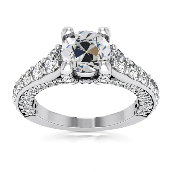 Rings HarryChadEntcom 14K Gold Round Natural Earth Mined Diamond Old Cut Ring With Accents Jewelry 550 Carats Rings HarryChadEntcom 14K Gold Round Natural Earth Mined Diamond Old Cut Ring With Accents Jewelry 550 Carats