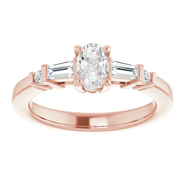 Rings HarryChadEntcom Anniversary Ring Oval Old Miner Genuine Natural Earth Mined Diamonds 5 Stone Prong Set 365 Carats Rings HarryChadEntcom Anniversary Ring Oval Old Miner Genuine Natural Earth Mined Diamonds 5 Stone Prong Set 365 Carats