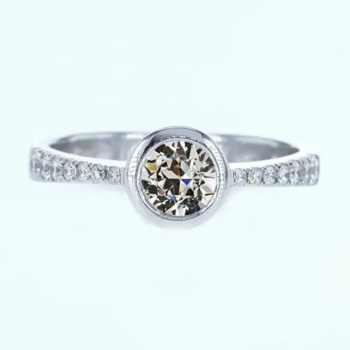 Rings HarryChadEntcom Engagement Ring Round Old Mine Cut Real Natural Earth Mined Diamond Bezel Set 225 Carats Rings HarryChadEntcom Engagement Ring Round Old Mine Cut Real Natural Earth Mined Diamond Bezel Set 225 Carats