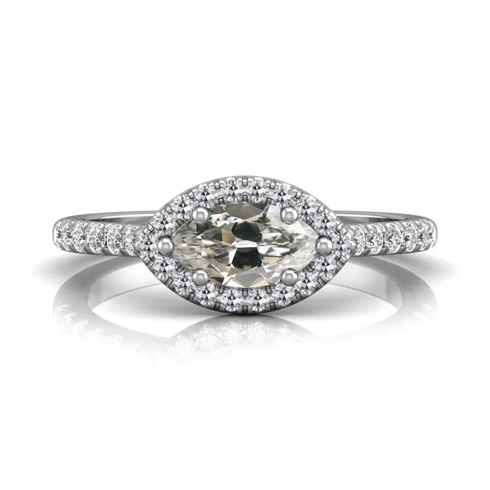 Rings HarryChadEntcom Halo Ring Round Marquise Old Miner Natural Earth Mined Diamond 6 Prong Set 4 Carats Gold Rings HarryChadEntcom Halo Ring Round Marquise Old Miner Natural Earth Mined Diamond 6 Prong Set 4 Carats Gold