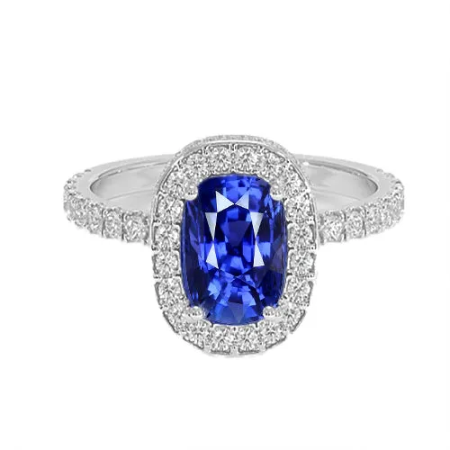 Rings HarryChadEntcom Oval Ceylon Sapphire Halo Natural Earth Mined Diamond Ring 1175 Carats Gold 14K Rings HarryChadEntcom Oval Ceylon Sapphire Halo Natural Earth Mined Diamond Ring 1175 Carats Gold 14K