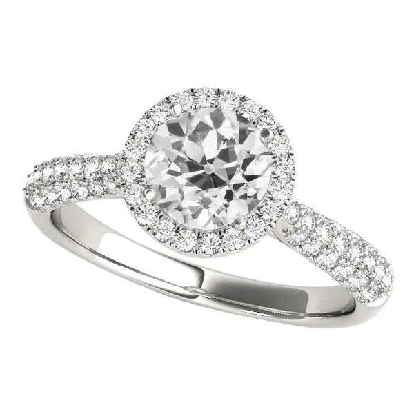 Rings HarryChadEntcom Round Halo Anniversary Ring Old Miner Natural Earth Mined Diamond Pave Set 450 Carats Rings HarryChadEntcom Round Halo Anniversary Ring Old Miner Natural Earth Mined Diamond Pave Set 450 Carats