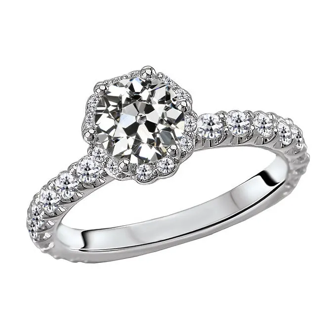 Rings HarryChadEntcom Womens Halo Engagement Ring Round Old Miner Genuine Natural Earth Mined Diamond 7 Carats Rings HarryChadEntcom Womens Halo Engagement Ring Round Old Miner Genuine Natural Earth Mined Diamond 7 Carats