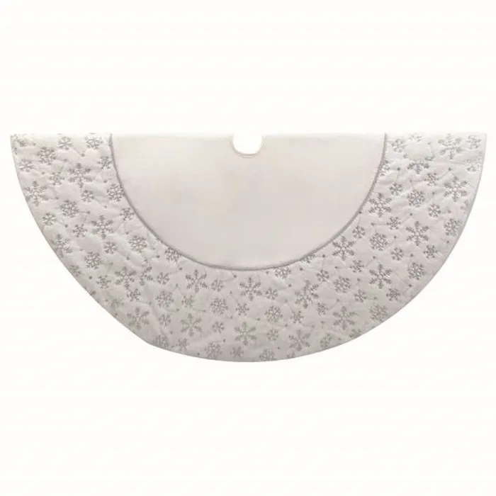 Rings Kurt Adler Kurt Adler 54 WhiteSilver Velvet Sequined Snowflake Treeskirt Rings Kurt Adler Kurt Adler 54 WhiteSilver Velvet Sequined Snowflake Treeskirt