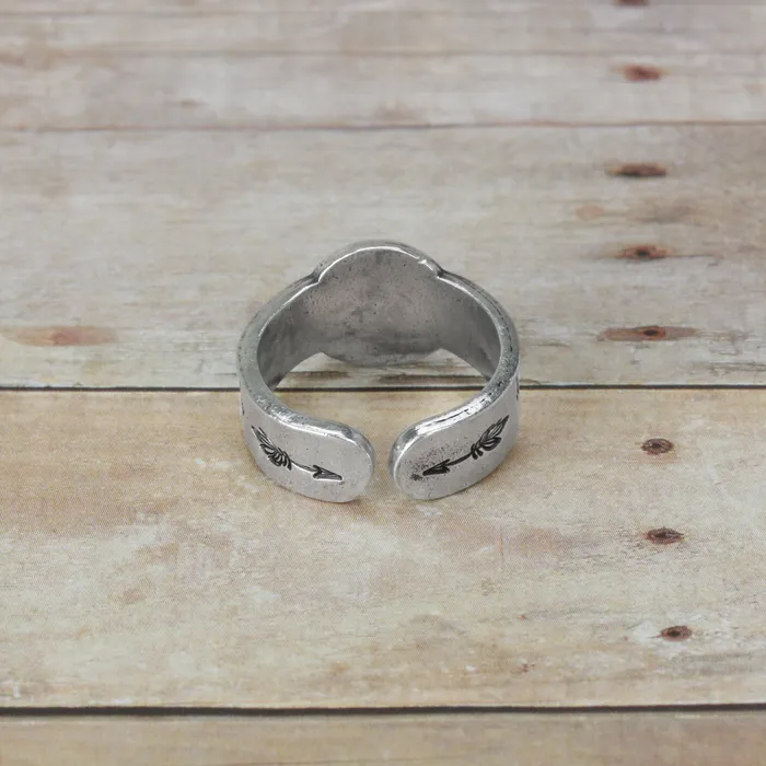 Rings MJ Pewter Flat Ring Blank with 12mm 47 Round Disc Circle 572mm 225 SIZE 68