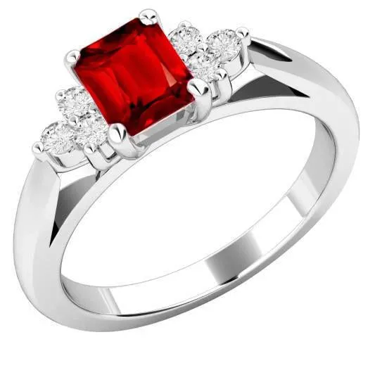 Rings Red Ruby And Natural Earth Mined Diamonds 340 Carats Ring White Gold 14K GB Rings Red Ruby And Natural Earth Mined Diamonds 340 Carats Ring White Gold 14K GB