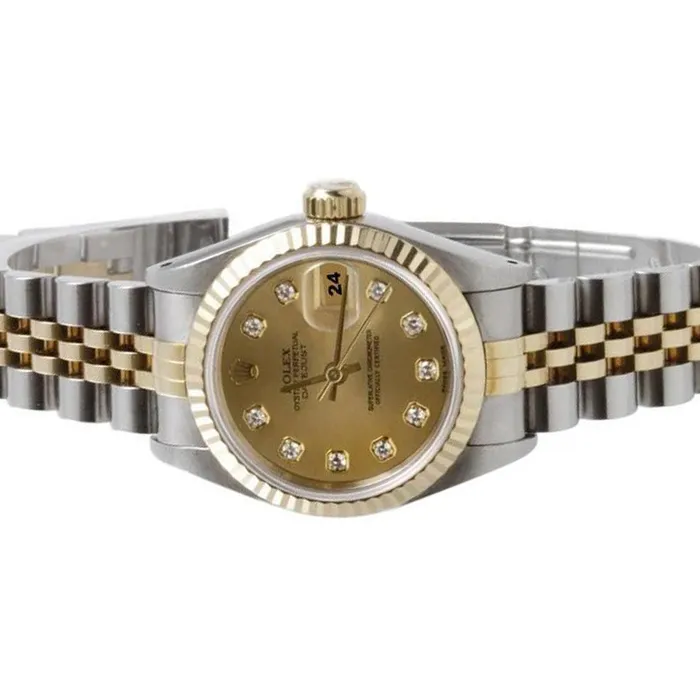 Rolex Ss Gold Datejust Ladywatch Champagne Diamond Fluted Bezel GB PreStyled Sets Rolex Ss Gold Datejust Ladywatch Champagne Diamond Fluted Bezel GB PreStyled Sets