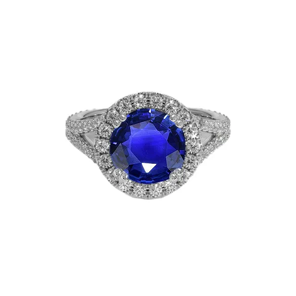 Round Blue Sapphire Halo Natural Earth Mined Diamond Engagement Ring 10 Carats New HarryChadEntcom Rings Round Blue Sapphire Halo Natural Earth Mined Diamond Engagement Ring 10 Carats New HarryChadEntcom Rings