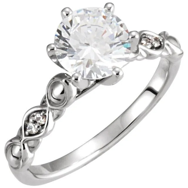 Round Natural Earth Mined Diamond Anniversary Ring 160 Carats White Gold 14K GB Rings Round Natural Earth Mined Diamond Anniversary Ring 160 Carats White Gold 14K GB Rings