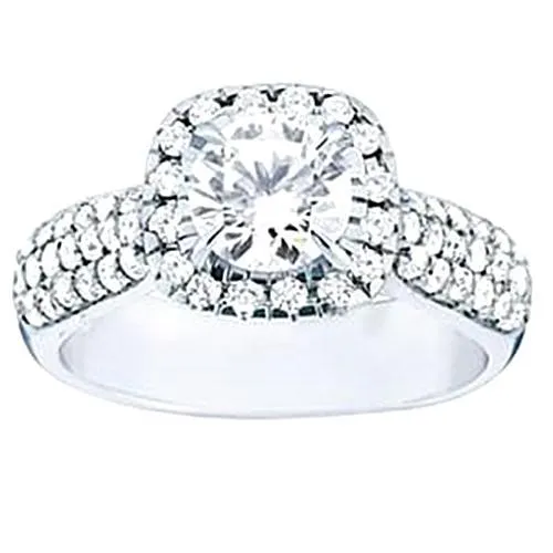 Round Natural Earth Mined Diamond Halo Engagement Ring White Gold 225 Carats Jewelry GB Rings Round Natural Earth Mined Diamond Halo Engagement Ring White Gold 225 Carats Jewelry GB Rings