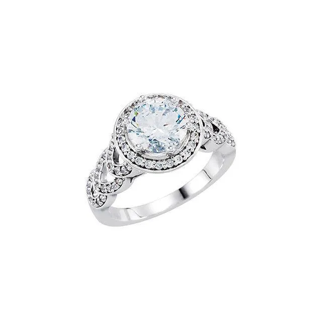 Round Natural Earth Mined Diamonds Solitaire With Accents Halo Ring 186 Ct GB Rings Round Natural Earth Mined Diamonds Solitaire With Accents Halo Ring 186 Ct GB Rings