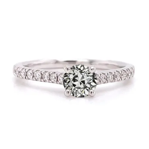 Round Old Mine Cut Real Natural Earth Mined Diamond Solitaire Ring With Accents 225 Carats HarryChadEntcom Rings Round Old Mine Cut Real Natural Earth Mined Diamond Solitaire Ring With Accents 225 Carats HarryChadEntcom Rings