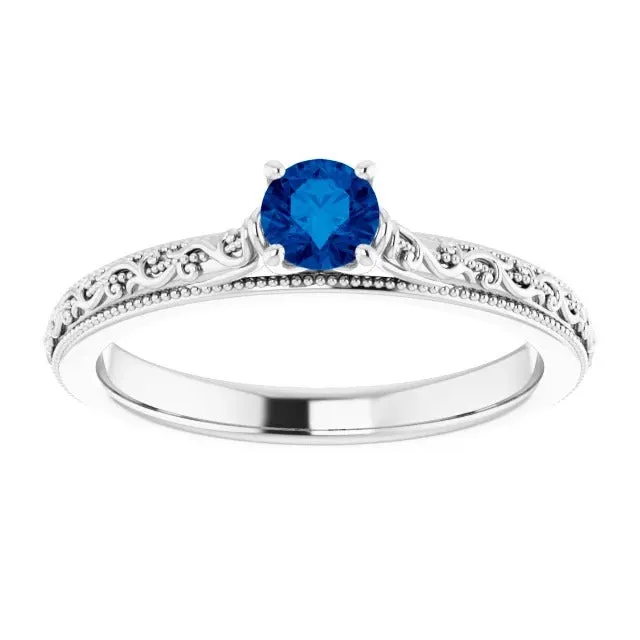 Sapphire Solitaire Ring 075 Carats Ceylon Blue Jewelry GB Rings Sapphire Solitaire Ring 075 Carats Ceylon Blue Jewelry GB Rings