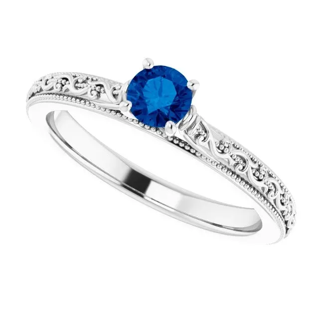 Sapphire Solitaire Ring 075 Carats Ceylon Blue Jewelry GB Rings Sapphire Solitaire Ring 075 Carats Ceylon Blue Jewelry GB Rings