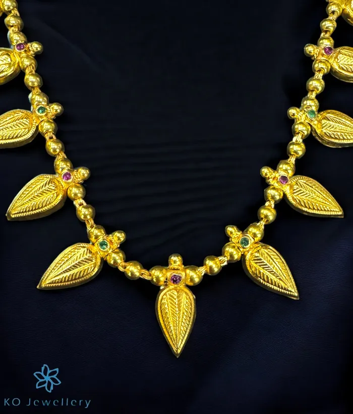 Silversmith Necklaces The Ganika Silver Kempu Necklace