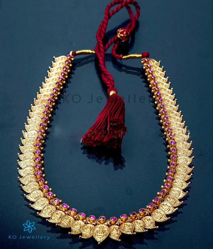 Silversmith Necklaces The Nityagata Antique Silver Coin Necklace